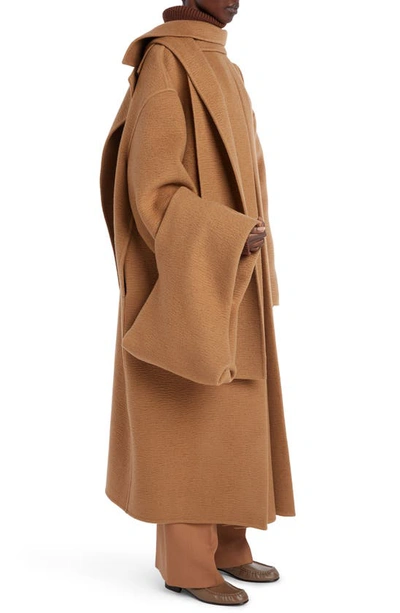 Shop The Row Large Cashmere Glove Bag In Camel