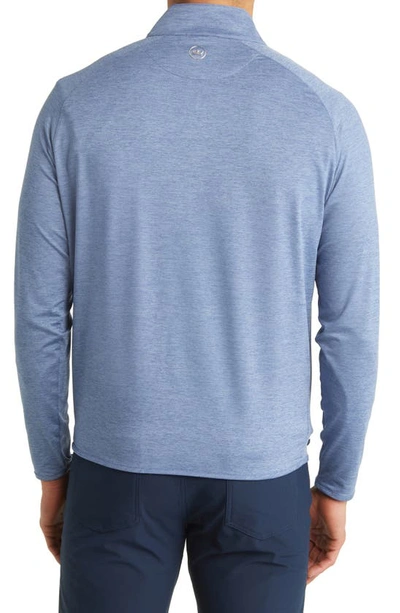 Shop Peter Millar Crown Crafted Stealth Performance Quarter Zip Pullover In Blue Pearl