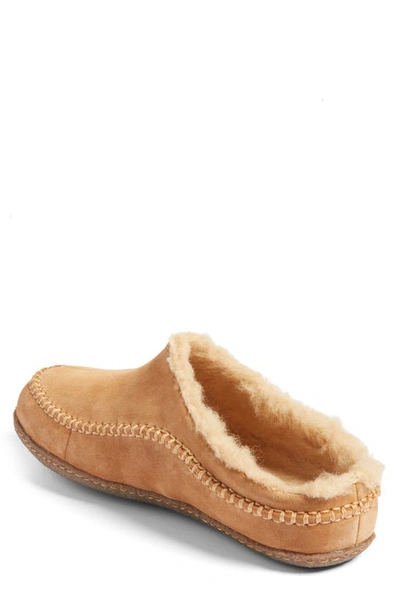 Sorel Men's Falcon Ridge Ii Suede Slippers In Camel Brown Curry