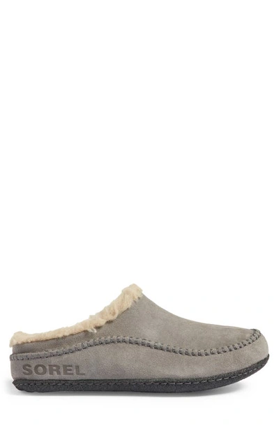 Sorel Falcon Ridge Ii Scuff Slipper In Quarry Black