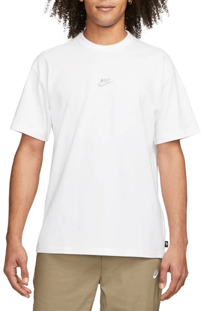 Shop Nike Premium Essential Cotton T-shirt In White/ Black