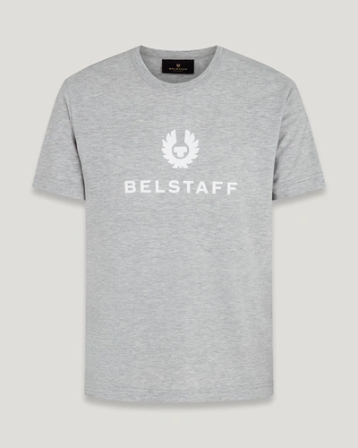 Shop Belstaff Signature T-shirt In Old Silver Heather