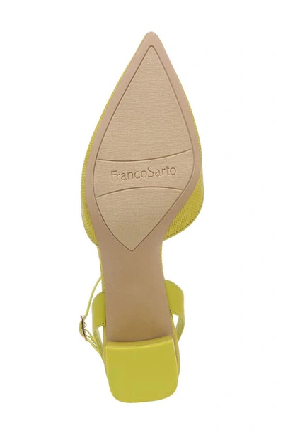 Shop Franco Sarto Naya Ankle Strap Pointed Toe Pump In Green