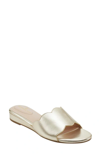 Shop Bandolino Kayla Slide Sandal In Gold