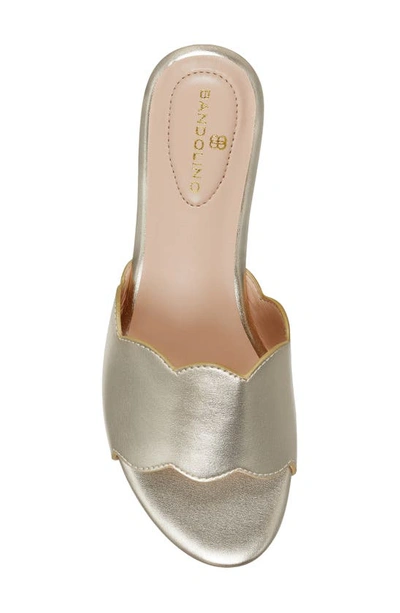 Shop Bandolino Kayla Slide Sandal In Gold