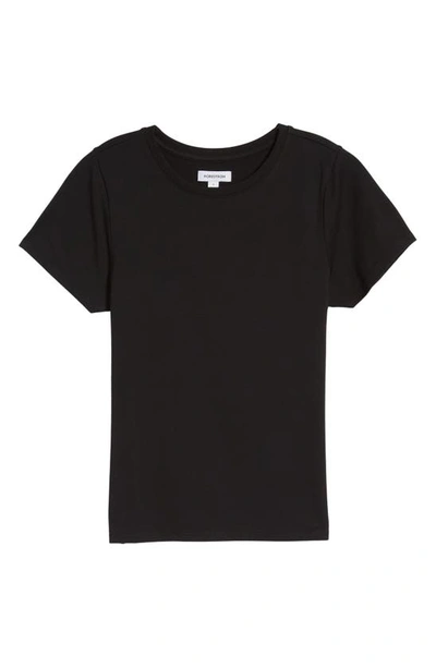 Nordstrom Pima Cotton Blend Crewneck T-shirt In Black