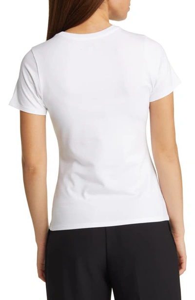 Nordstrom Pima Cotton Blend Crewneck T-shirt In White