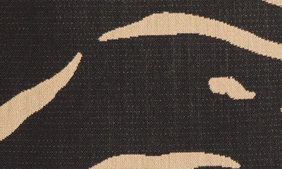 Shop Stella Mccartney Ring Detail Tiger Print Wool Blend Blazer In Raffia