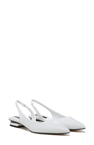 Shop Franco Sarto Tyra Pointed Toe Slingback Flat In White