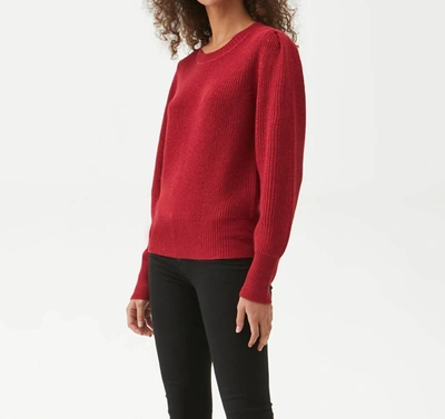 Shop Michael Stars Camila Pullover Sweater In Red