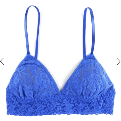 Shop Hanky Panky Signature Lace Padded Bralet In Sea Blue