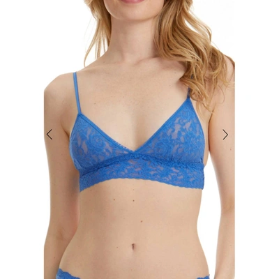 Shop Hanky Panky Signature Lace Padded Bralet In Sea Blue