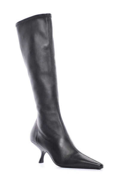 Shop The Row Lady Pointed Toe Knee High Boot In Black