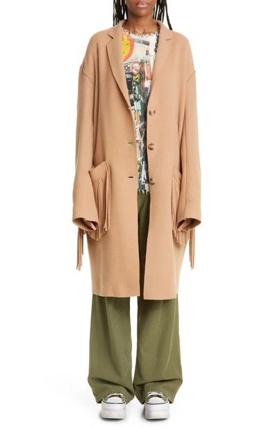 R13 Low-rise Wide Leg Cotton Trousers In Olive