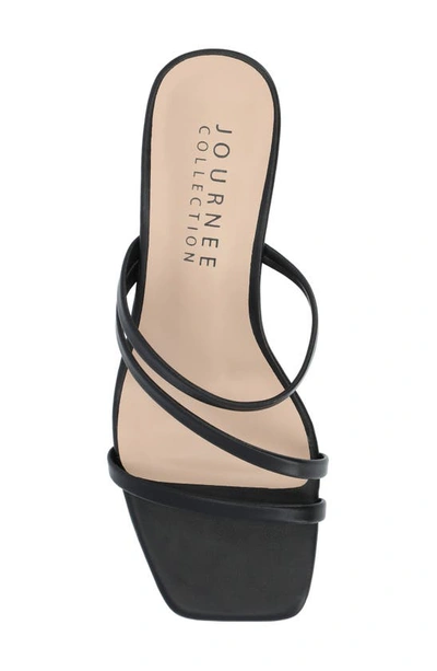 Shop Journee Collection Takarah Wedge Slide Sandal In Black