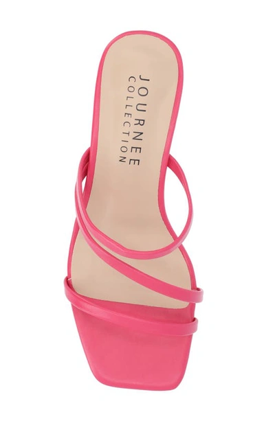 Journee Collection Takarah Wedge Slide Sandal In Pink