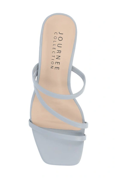 Journee Collection Takarah Wedge Slide Sandal In Blue