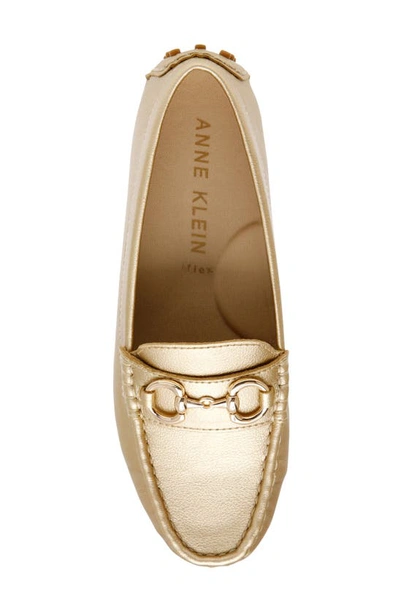 Shop Anne Klein Celeste Driving Shoe In Gold