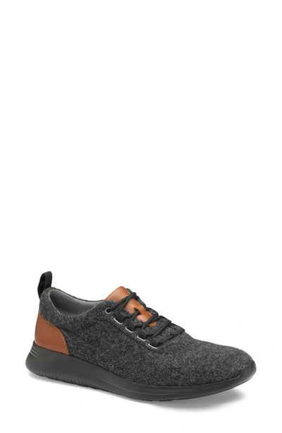 Shop Johnston & Murphy Amherst U-throat Wool Sneaker In Dark Gray Wool