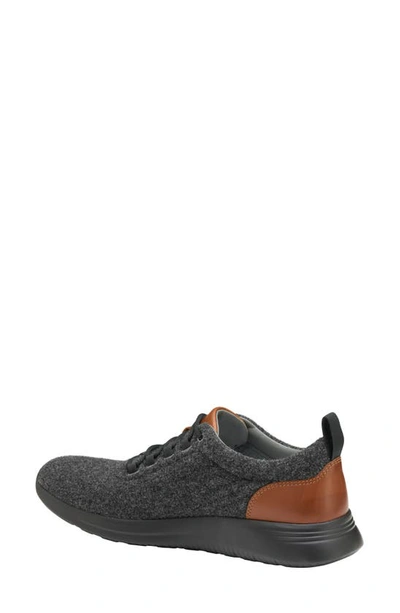 Shop Johnston & Murphy Amherst U-throat Wool Sneaker In Dark Gray Wool
