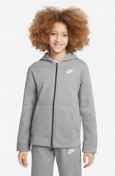 Shop Nike Kids' Sportswear Tracksuit In Carbon/ Dark Grey/ White