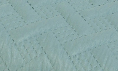 Vcny Home Nina Embossed Basketweave Quilt Set In Blue