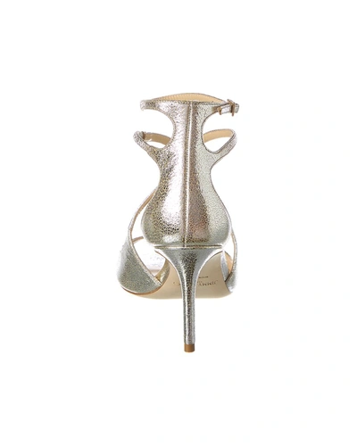 Jimmy Choo Metallic Finish Strappy High-heeled Sandals In Metallic