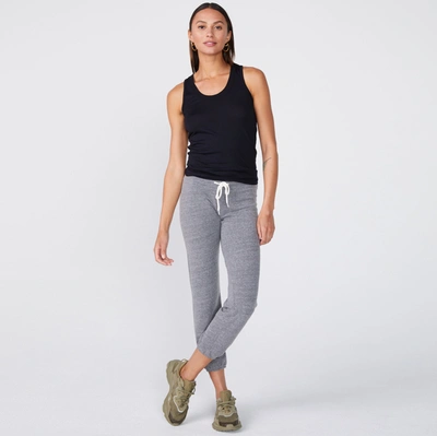 Monrow Scoop-neck Narrow Tank In Black