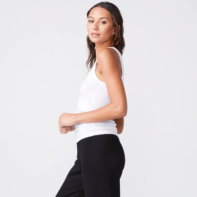 Monrow Jersey Narrow Tank In White