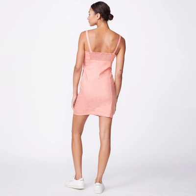 Monrow Archives Linen Cami Dress In Faded Coral