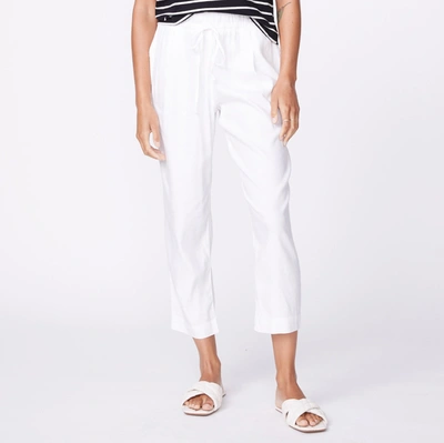 Monrow Archives Linen Track Trouser In White