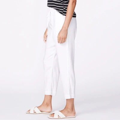 Monrow Archives Linen Track Trouser In White