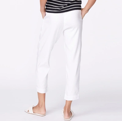 Monrow Archives Linen Track Trouser In White