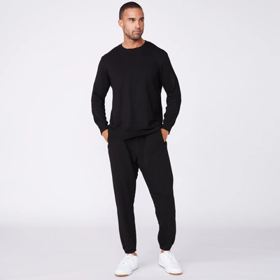 Monrow Lounge Sweatshirt In Black