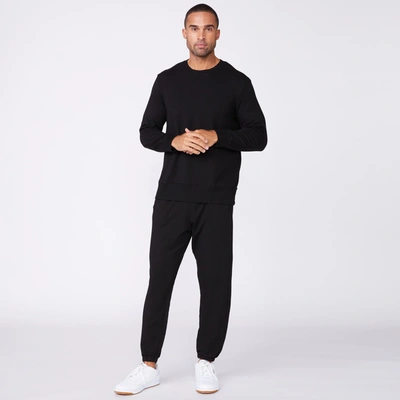 Monrow Lounge Sweatshirt In Black