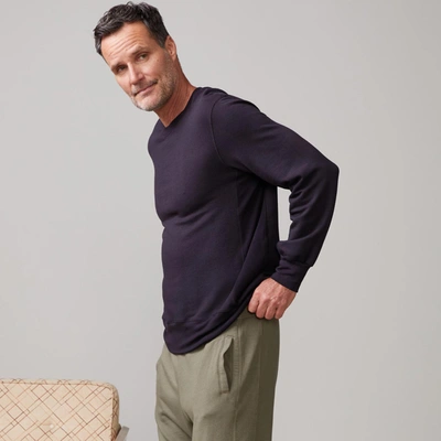 Monrow Lounge Sweatshirt In Faded Black