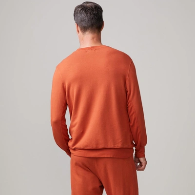 Monrow Lounge Sweatshirt In Faded Rust