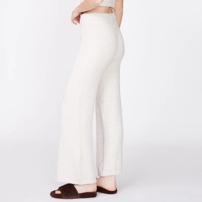 Monrow Plush Sweater Pants In Chalk