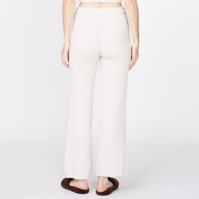 Monrow Plush Sweater Pants In Chalk
