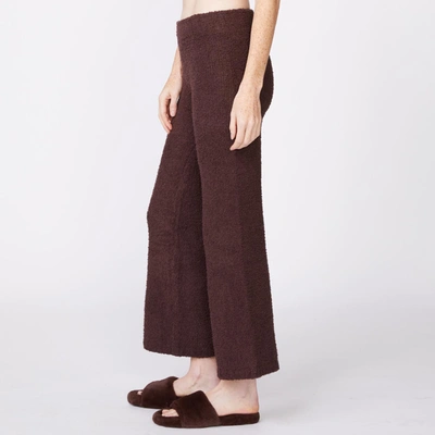 Monrow Plush Sweater Pants In Cocoa