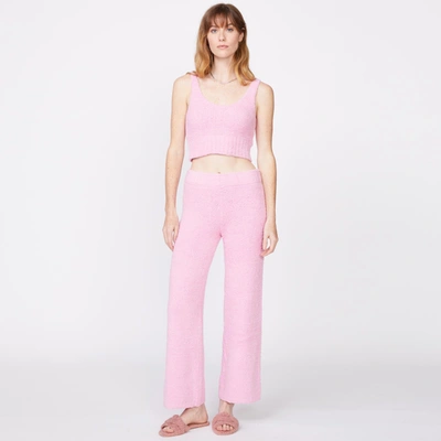 Monrow Plush Sweater Tank In Orchid