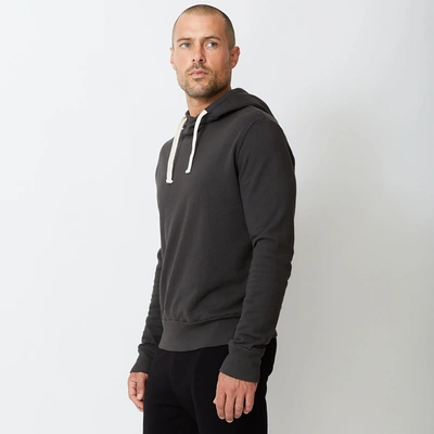 Monrow Pullover Hoody In Faded Black
