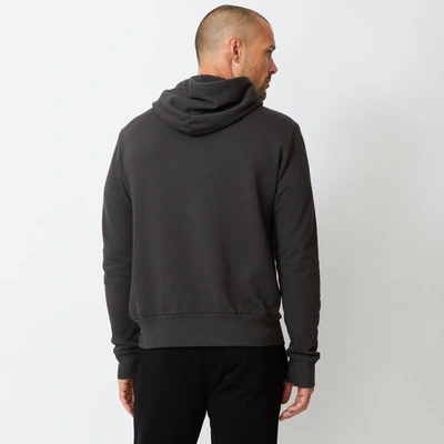 Monrow Pullover Hoody In Faded Black