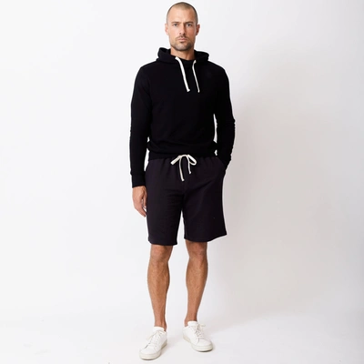 Monrow Pullover Hoody In Black
