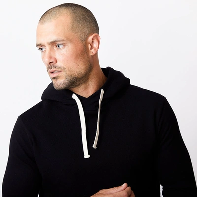 Monrow Pullover Hoody In Black