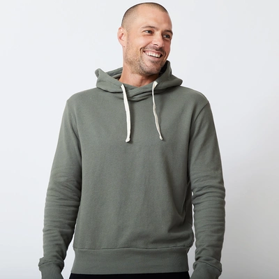 Monrow Pullover Hoody In Evergreen