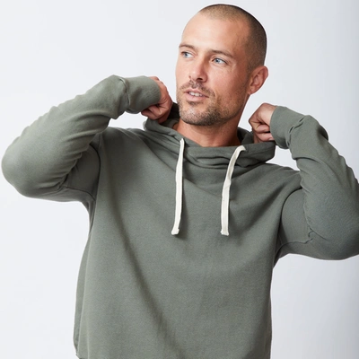 Monrow Pullover Hoody In Evergreen