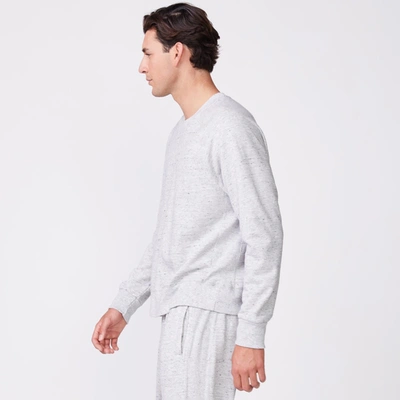 Monrow Raglan Sweatshirt In Heather Grey