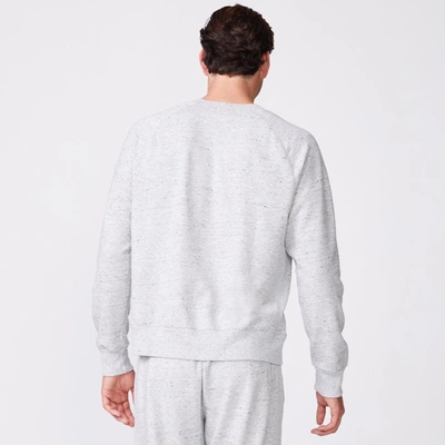 Monrow Raglan Sweatshirt In Heather Grey