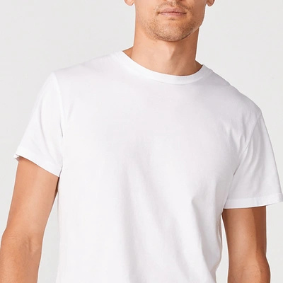 Monrow Relaxed Crew In White